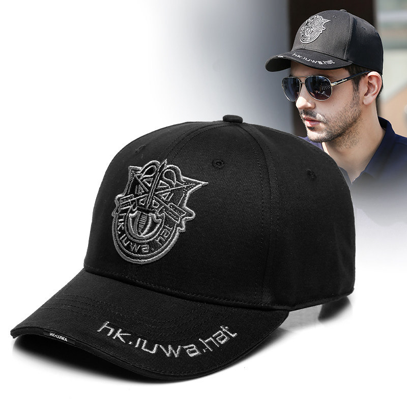 秋冬韩版时尚棒球帽男潮牌青年运动休闲鸭舌帽潮流棉质刺绣硬顶帽