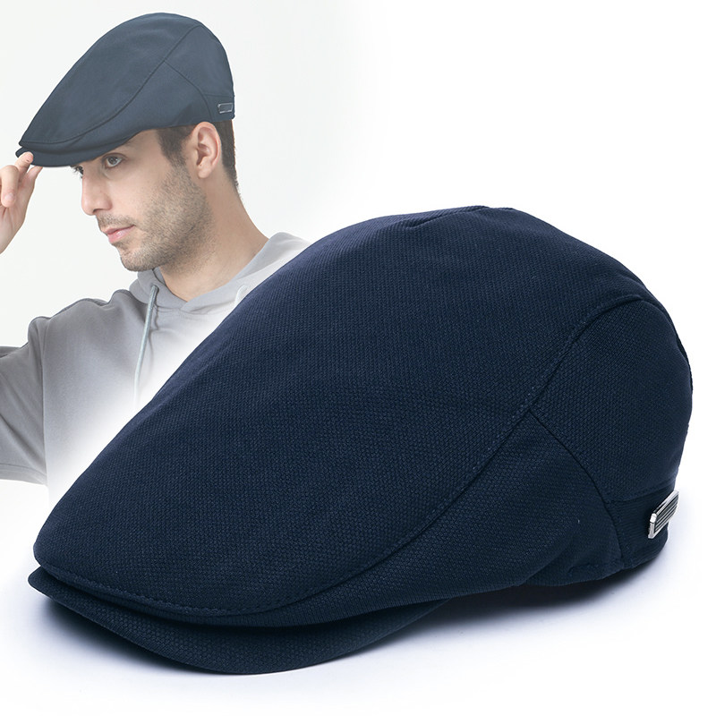 2026年春夏新款贝雷帽男士四季休闲时尚鸭嘴帽青中年运动软顶单帽