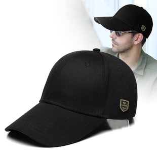 硬顶全棉棒球帽休闲时尚男女通用帽子春秋小帽围鸭舌帽弯檐四季款