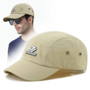 路瓦帽子男款夏季薄款防晒遮颧骨棒球帽男士户外登山徒步遮阳透气