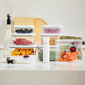 双立人真空密封罐玻璃罐保鲜袋保鲜盒家用食品储存罐容器树脂保鲜