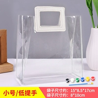 Маленькая ручка, пигментированная льняная сумка