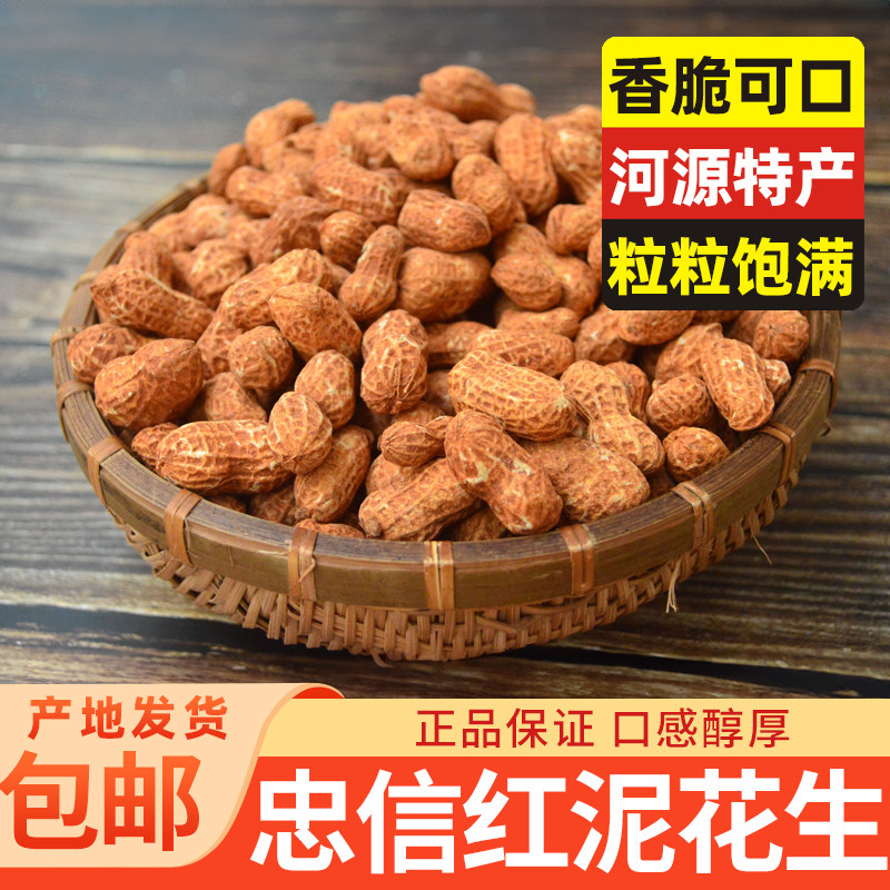 正宗河源忠信红泥花生新货原味五香蒜香泥豆香脆地豆连平特产包邮