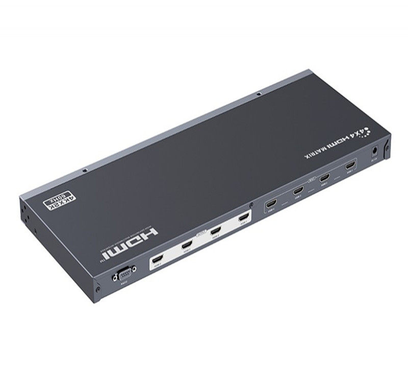 朗强LKV414-V2.0 4进4出 HDMI2.0矩阵切换器4Kx2K@60Hz HDM分配器