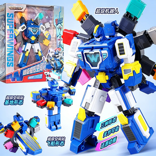 奥迪双钻超级飞侠空间站总部太空基地变形新款玩具乐迪小爱机器人