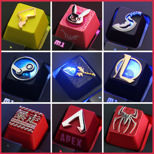 锌铝合金机械键盘透光个性键帽