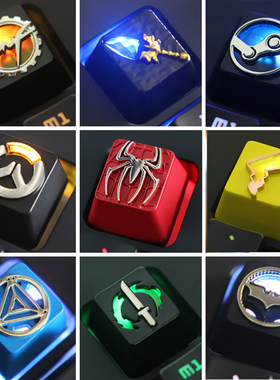 锌铝合金键帽刀塔猫爪美国队长CSGO吃鸡游戏机械键盘透光个性键帽