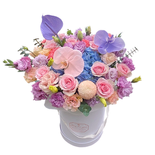 鲜花同城速递北京配送生日花束元旦乔迁开业高级抱抱桶玫瑰花妈妈