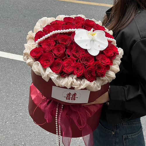 为爱唯你红玫瑰订婚求婚花束