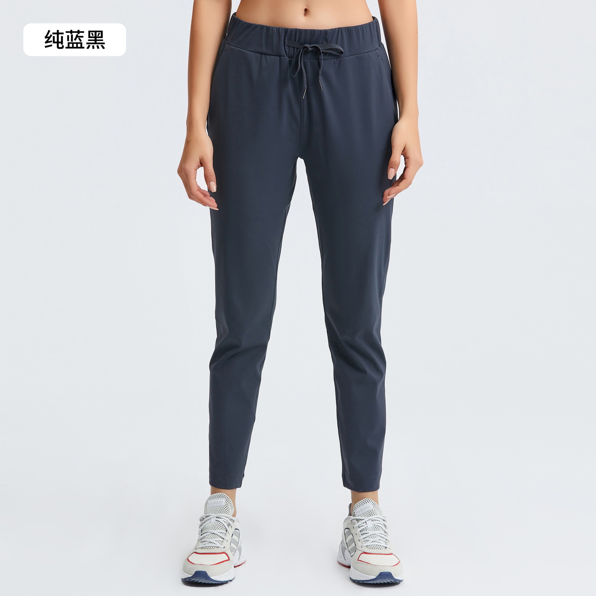 直筒瑜伽裤运动休闲弹力九分裤女