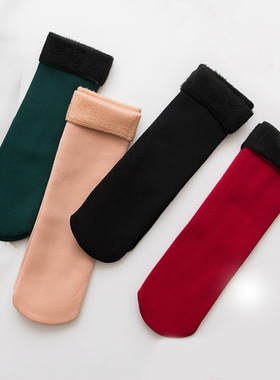 Winter socks women Men 男女袜 Autumn Fleece Thick 加绒地板袜