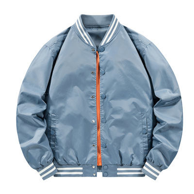 春秋季飞行员夹克插色棒球服外套