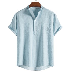 summer big size Short sleeve shirt man stripe shirts men top