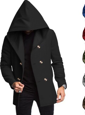 Autumn Winter Men Casual Coat Overcoat Medium Long Jackets