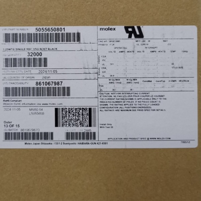 50包邮开票！ 5055650801 molex原厂正品，现货实价，505565-0801