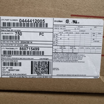 50包邮开票！444412005  MOLEX原厂正品，现货实价，44441-2005