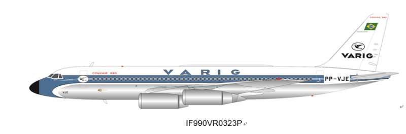 /预:Inflight 1:200飞机模型 合金 里约格朗得航空 CV-900 PP-VJE