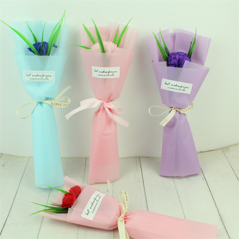 单支香皂玫瑰花康乃馨肥皂花母亲节情人礼物促销礼品三八妇女节花