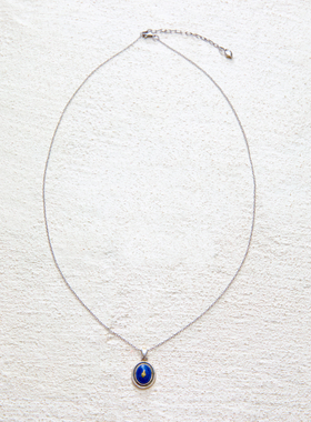 Apt 2025AW 黑玛瑙红纹石蓝玉吊坠项链