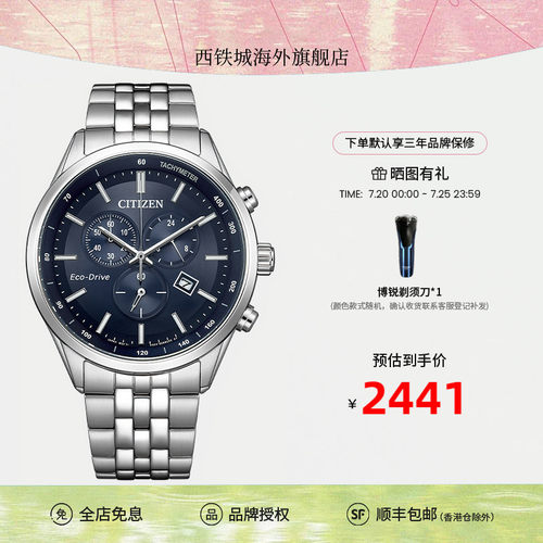 西铁城光动能商务男表AT2570-56L