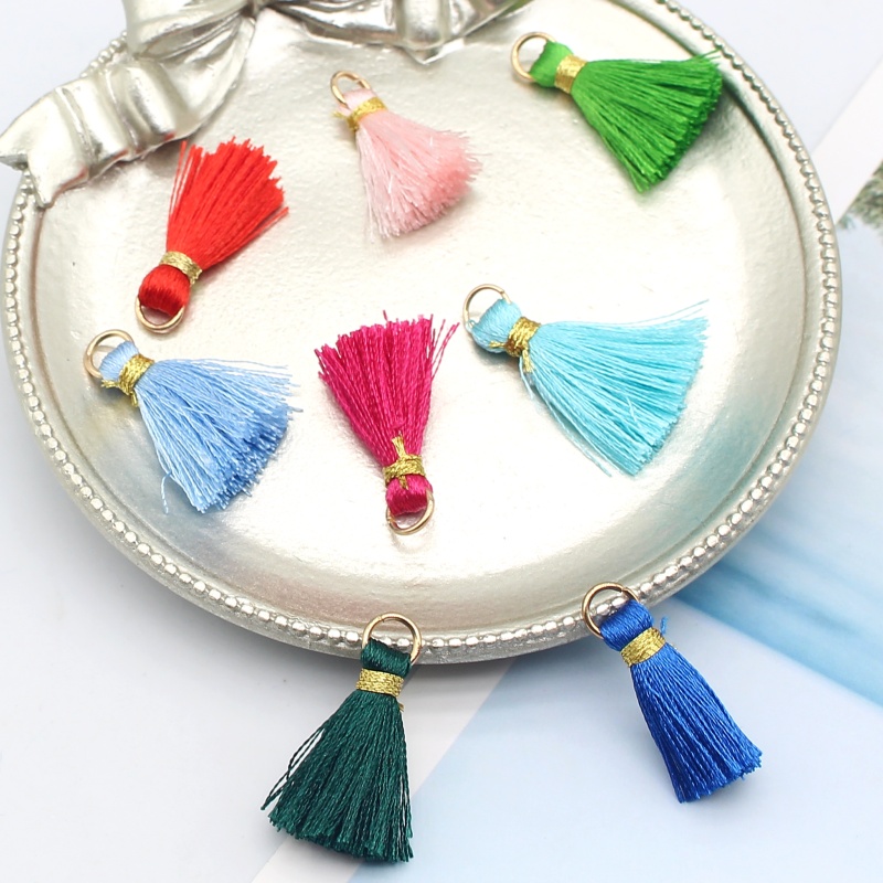 手工diy2.0cm带圈小流苏装饰材料