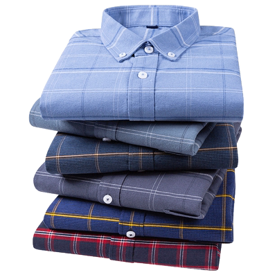 啄木鸟青年牛津纺衬衣