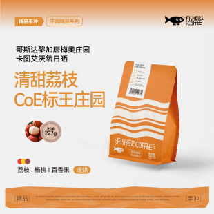 Fisher 227g 啡舍哥斯达黎加唐梅奥庄园卡图艾厌氧日晒手冲咖啡豆