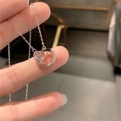 碎银色项链女ins不掉色轻奢小众