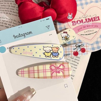 萌趣卡通ins发夹韩版少女甜美