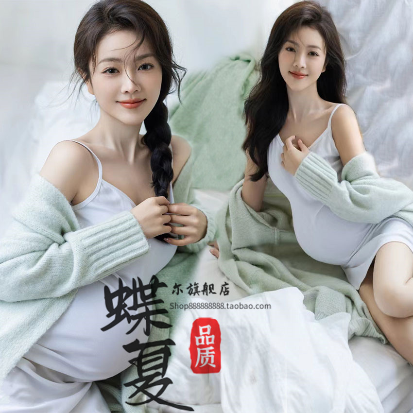 情侣主题影楼摄影服法式盐系套装