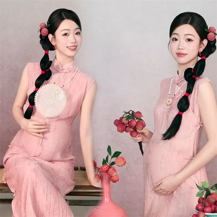 高级感抹胸长裙礼服艺术摄影服饰