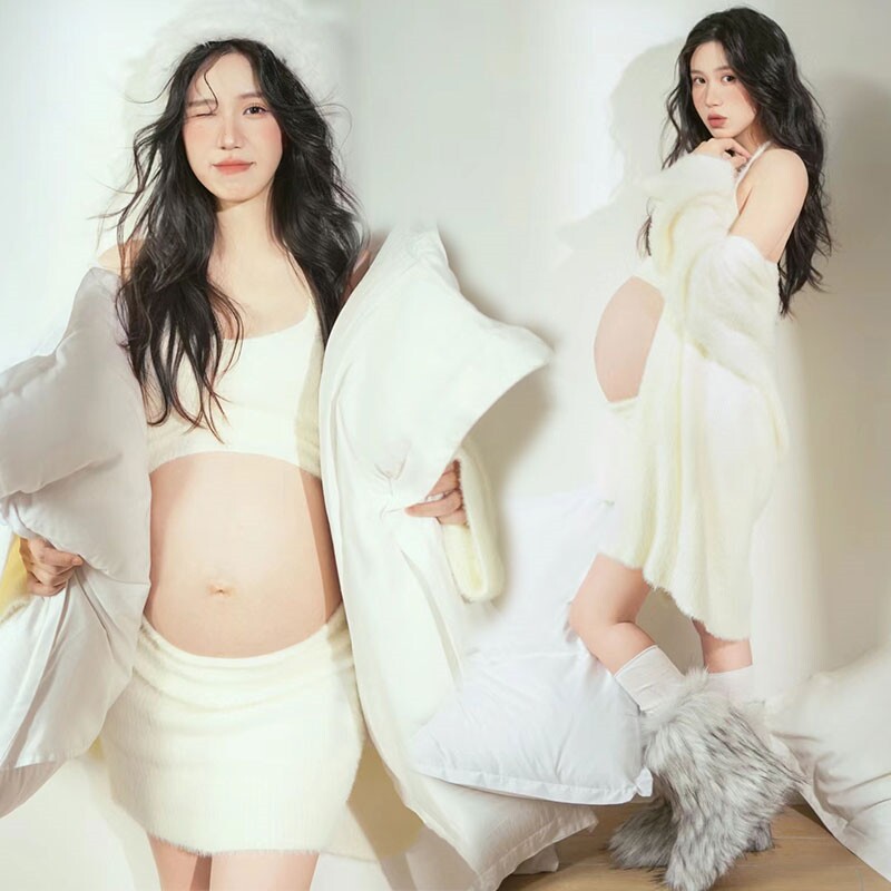 影楼孕妈唯美主题艺术写真照服装
