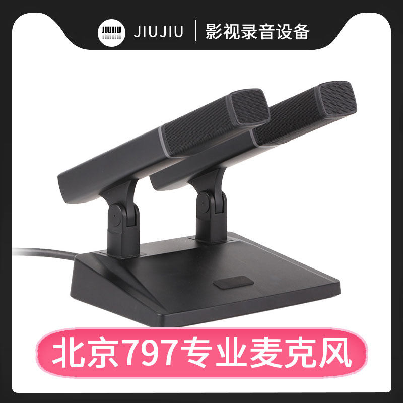 797AUDIO/七九七CR972D/DH双头方管台式话筒演讲报告会议麦克风