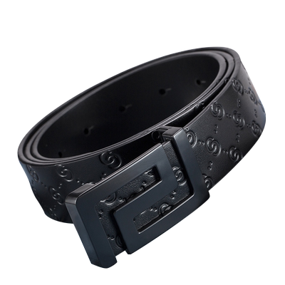 青少年板扣字母百搭风男士皮带