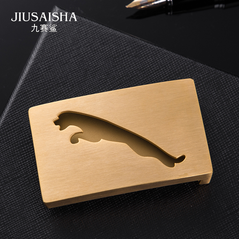 304不锈钢平滑扣捷豹腰带板扣