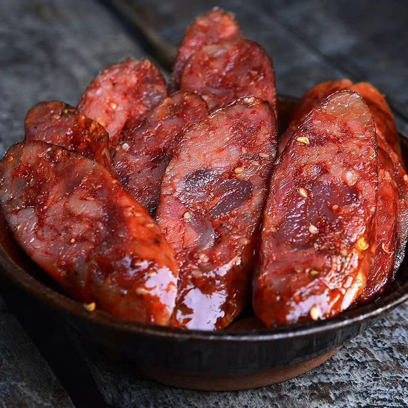 醇香坊香肠腊肠500g腊肠麻辣香肠土猪农家自制四川味香肠零食烤肠