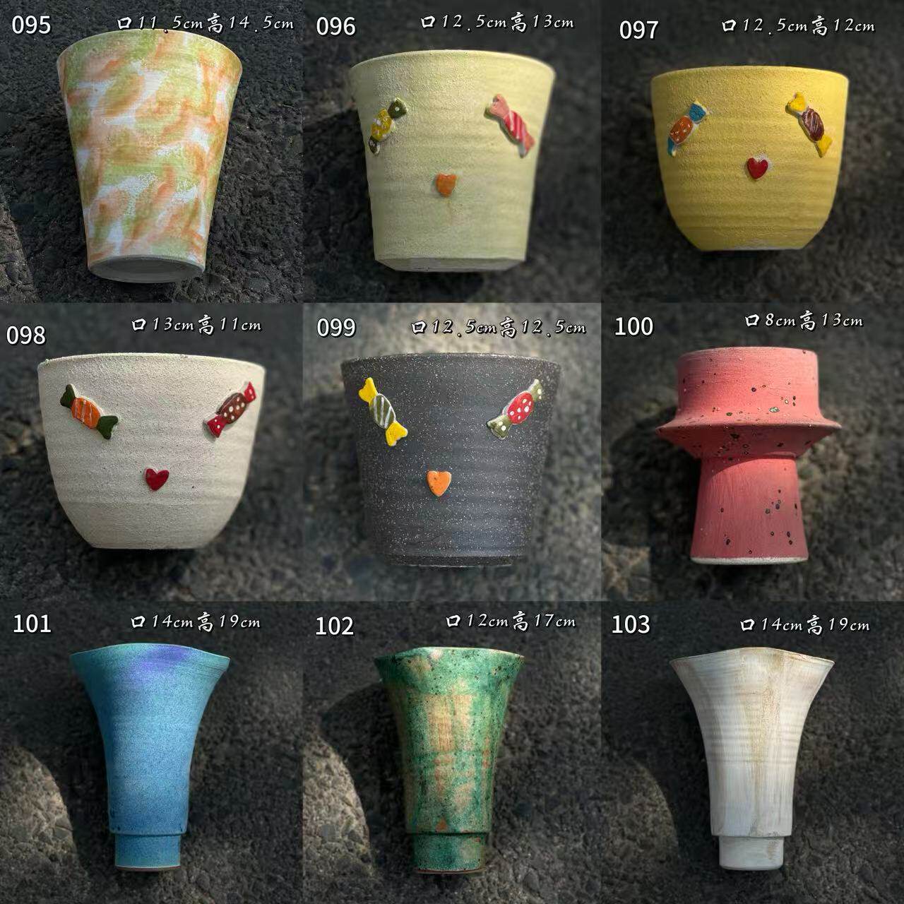 一物一拍小盆栽花盆办公桌蝴蝶兰花盆彩叶芋秋海棠花烛球兰蔓绿绒