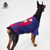 薄款 狗狗球衣夏季 宠物安心穿 透气网眼猫咪足球服 人用级面料