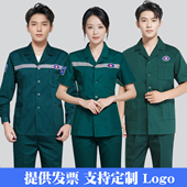 急诊科护士衣服120急救中心工作服夏女墨绿色院前救护车司机服装