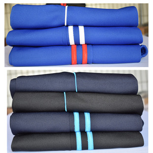 子男秋冬白边女加肥高中一条杠宽松直筒运动裤 中学生校服裤 子长裤