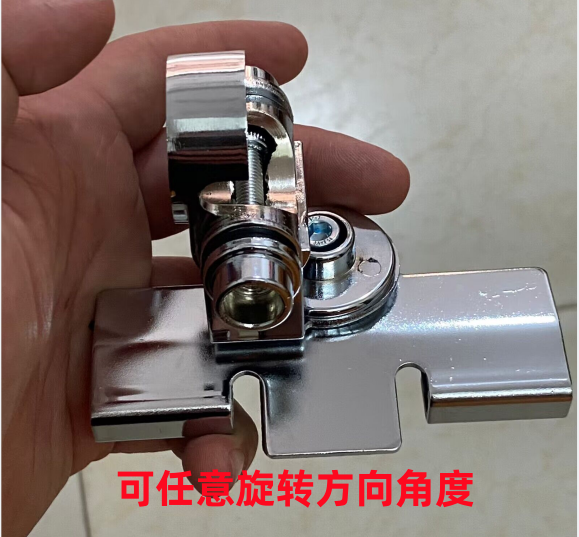 RB-400银色加厚车载夹边改装夹子底座汽车对讲机天线固定万向支架