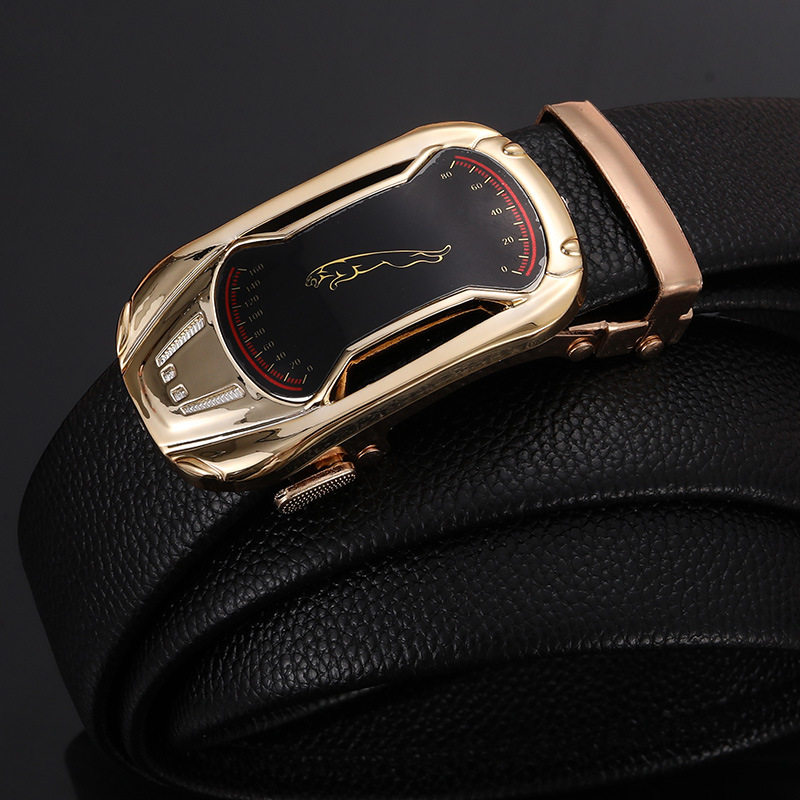 男士皮带商务大气百搭自动扣腰带裤带青年学生潮流休闲