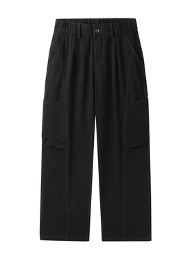 Zack校长 口袋衔缝直筒高街工装裤复古水洗伐木裤休闲美式百搭