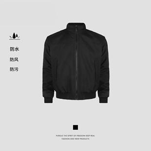 Anneyzz 知易美式夹克秋冬三防立领纯色户外工装加厚棉服百搭外套
