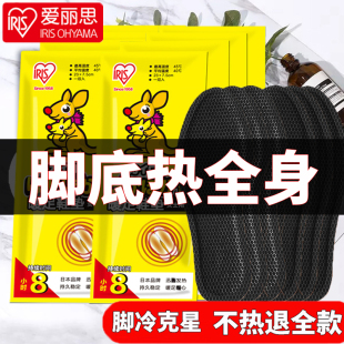 日本爱丽思自发热鞋 垫暖足贴女脚底暖宝宝贴加热足底可行走发热贴