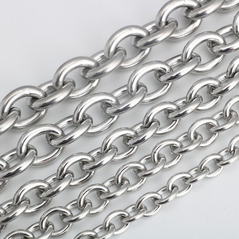 不锈钢非焊口十字链环环相扣钛钢项链大O字链O型链包包箱包链,饰品/流行首饰/时尚饰品新,项链,淘宝优惠券,粉丝福利购,淘宝优惠卷