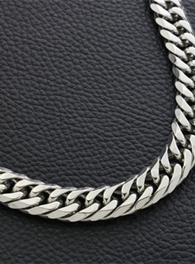 欧美款朋克风钛钢马鞭链