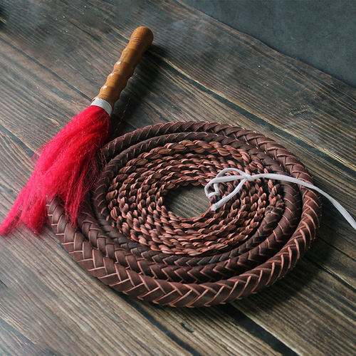 牛皮鞭子健身武术牧羊