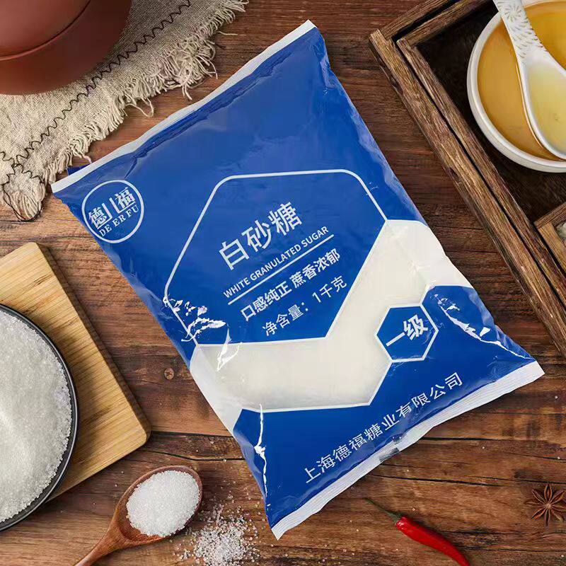 德儿福精制糖1KG1000g白砂糖商用奶茶烘焙餐饮专用白砂糖整件包邮