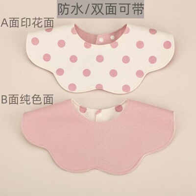 高品质纯棉防水婴儿口水巾